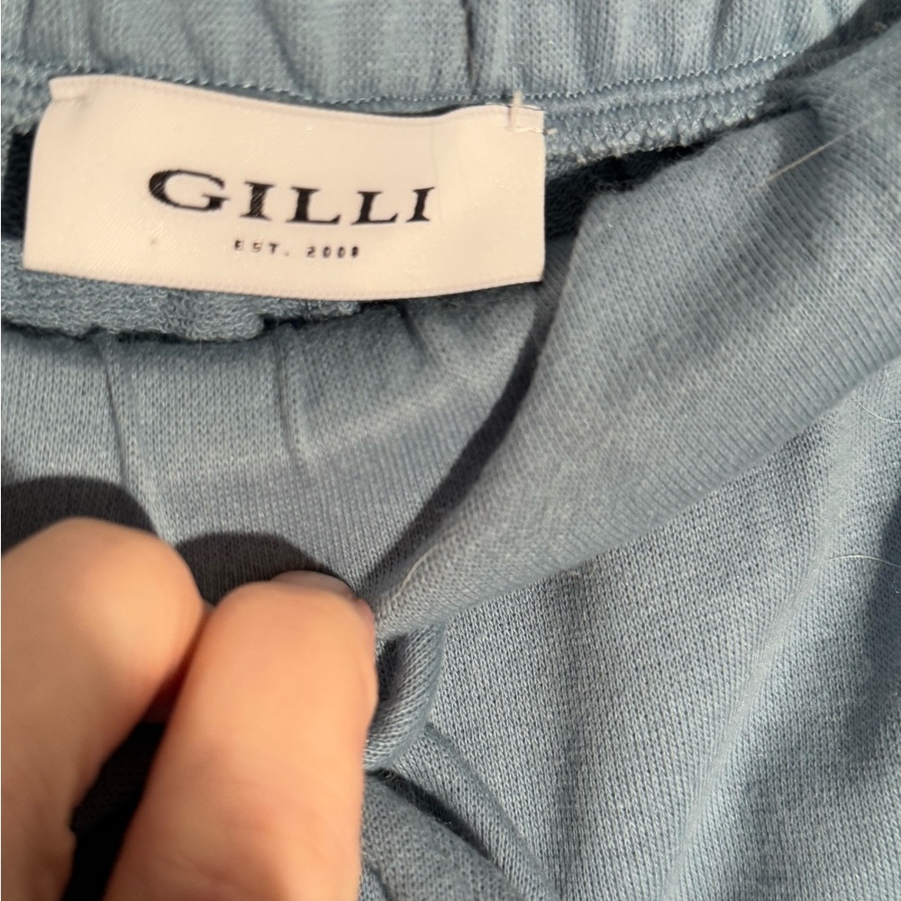 Gilli Blue Hooded Short Set with Drawstring Shorts - Picture 3 of 5
